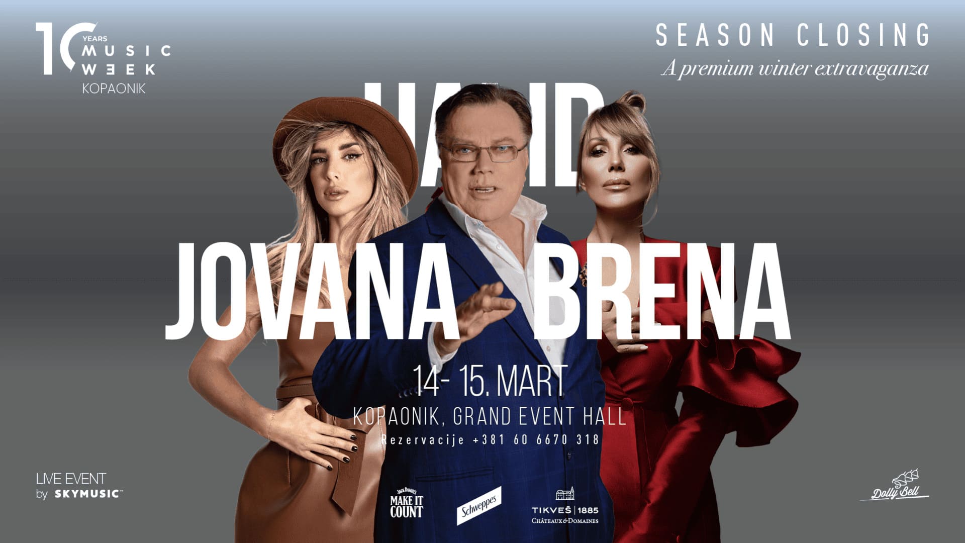 Lepa Brena, Halid Bešlić i Jovana Palić ZA KRAJ spektakularne sezone na Kopaoniku - Season Closing by Music Week